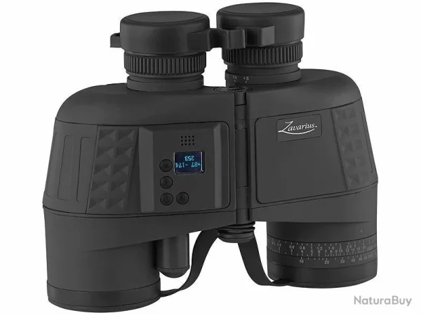 Zavarius Jumelle Militaire Marine Ecran OLED Boussole Altimètre Thermomètre 7×50 Prisme Porro Etanche Qualité pas cher 1