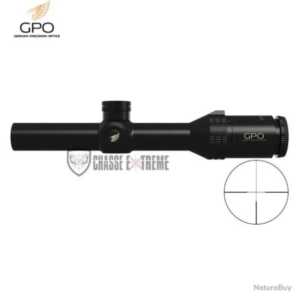 beauté Lunette GPO Spectra 6X 1-6×24 Réticule Fibre De Verre G4 IL SFP (Mrad) 1