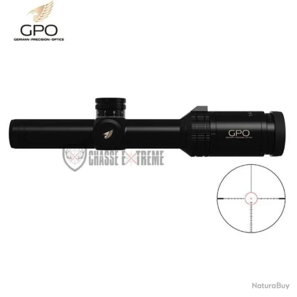 Lunette GPO Tactical 1-6×24 HS IL FFP Prestation Et Rapide 1