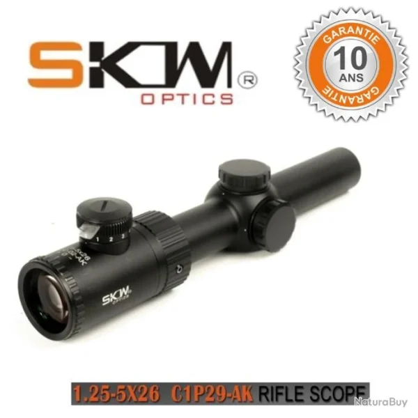 magasin solde SKM Lunette Skowoptique 1.25-5×26 -GARANTIE 3 ANS-HIGHT QUALITY – LIVRAISON GRATUITE !! 1