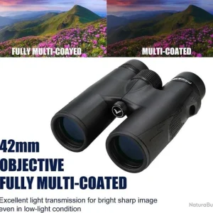 Vente Svbony SV47 Jumelles 8×42 Bak4 HD Étanches Lentille FMC Prisme Bak-4 Binoculars Sac Souple 11