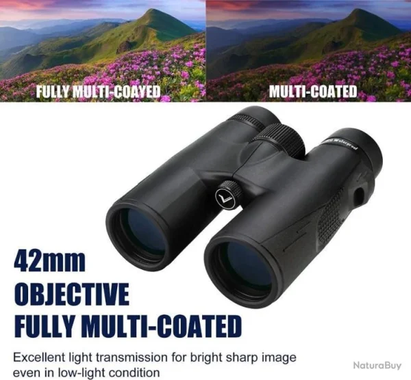 Vente Svbony SV47 Jumelles 8×42 Bak4 HD Étanches Lentille FMC Prisme Bak-4 Binoculars Sac Souple 3