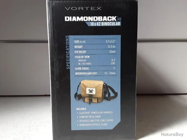 Vortex Optics 8299 PAIRES DE JUMELLES VORTEX DIAMONDBACK 10×42 NEUF acheter en ligne 4