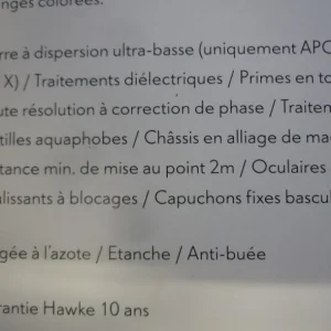 grande surprise Jumelles HAWKE FRONTIER Apo 15