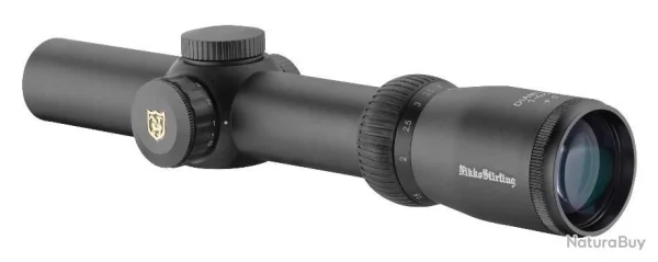 nouveau produit Nikko Stirling Lunette Battue Nikko-Stirling De Visée 1-4 X 24, Reticule 4A + 2 Colliers Warne Acier Bas 4