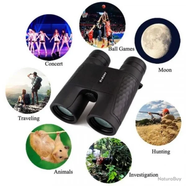 Svbony SV30 Jumelles Portables 10X42 Bak4 Autofocus Revêtement Multicouche à Prismes En Toit mode 4