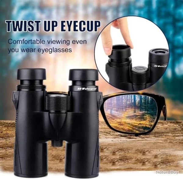 Vente Svbony SV47 Jumelles 8×42 Bak4 HD Étanches Lentille FMC Prisme Bak-4 Binoculars Sac Souple 4