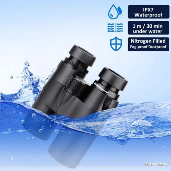 Vente Svbony SV47 Jumelles 8×42 Bak4 HD Étanches Lentille FMC Prisme Bak-4 Binoculars Sac Souple 5