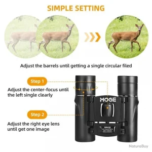 offre spéciale Moge Jumelles HD 100X22 Professionnel Optique BAK4 Étanche Camping Chasse Télescope Binoculaire Neuf 15