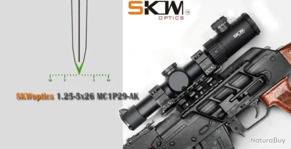 magasin solde SKM Lunette Skowoptique 1.25-5×26 -GARANTIE 3 ANS-HIGHT QUALITY – LIVRAISON GRATUITE !! 6