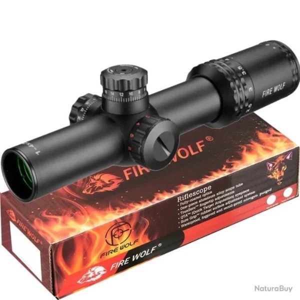 site pas cher Fire Wolf PROMOTION / LIVRAISON OFFERTE :LUNETTE DE BATTUE 1-4 X24 6