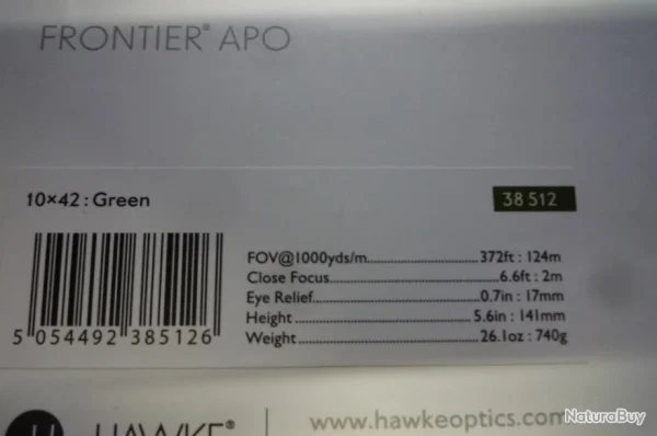 grande surprise Jumelles HAWKE FRONTIER Apo 7