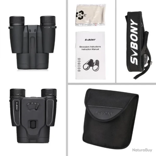 vente chaude SVBONY SV203 JUMELLES 8-16×25 HD ZOOM PUISSANT LIVRAISON GRATUITE !! 7