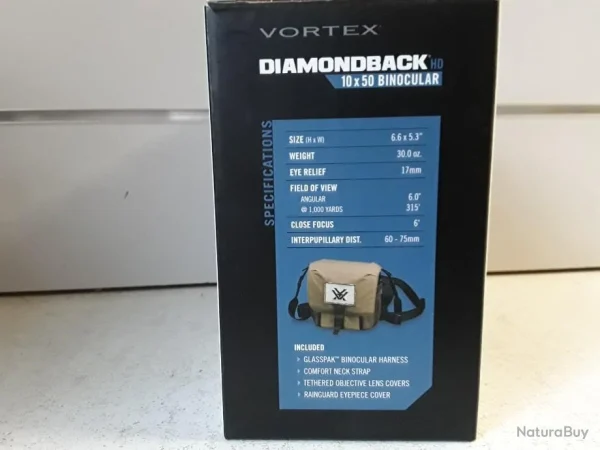 Vortex Optics 9436 JUMELLES VORTEX DIAMONDBACK HD 10X50 NEUF des prix incroyables 8