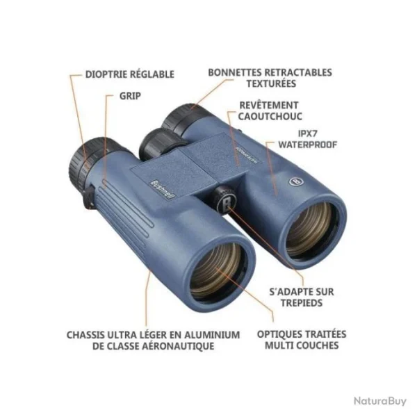 Jumelles Bushnell H2O 2.0 8×42 – 8×42 meilleur service 8